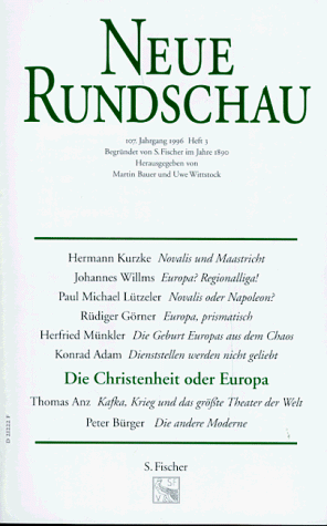 Neue Rundschau, H.3, Die Christenheit oder Europa von S. Fischer Verlag GmbH